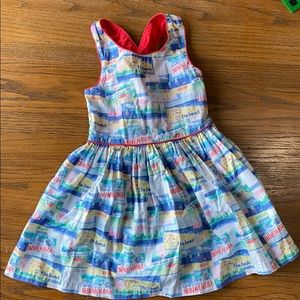 Summer Postcard Criss-Cross Sun Dress